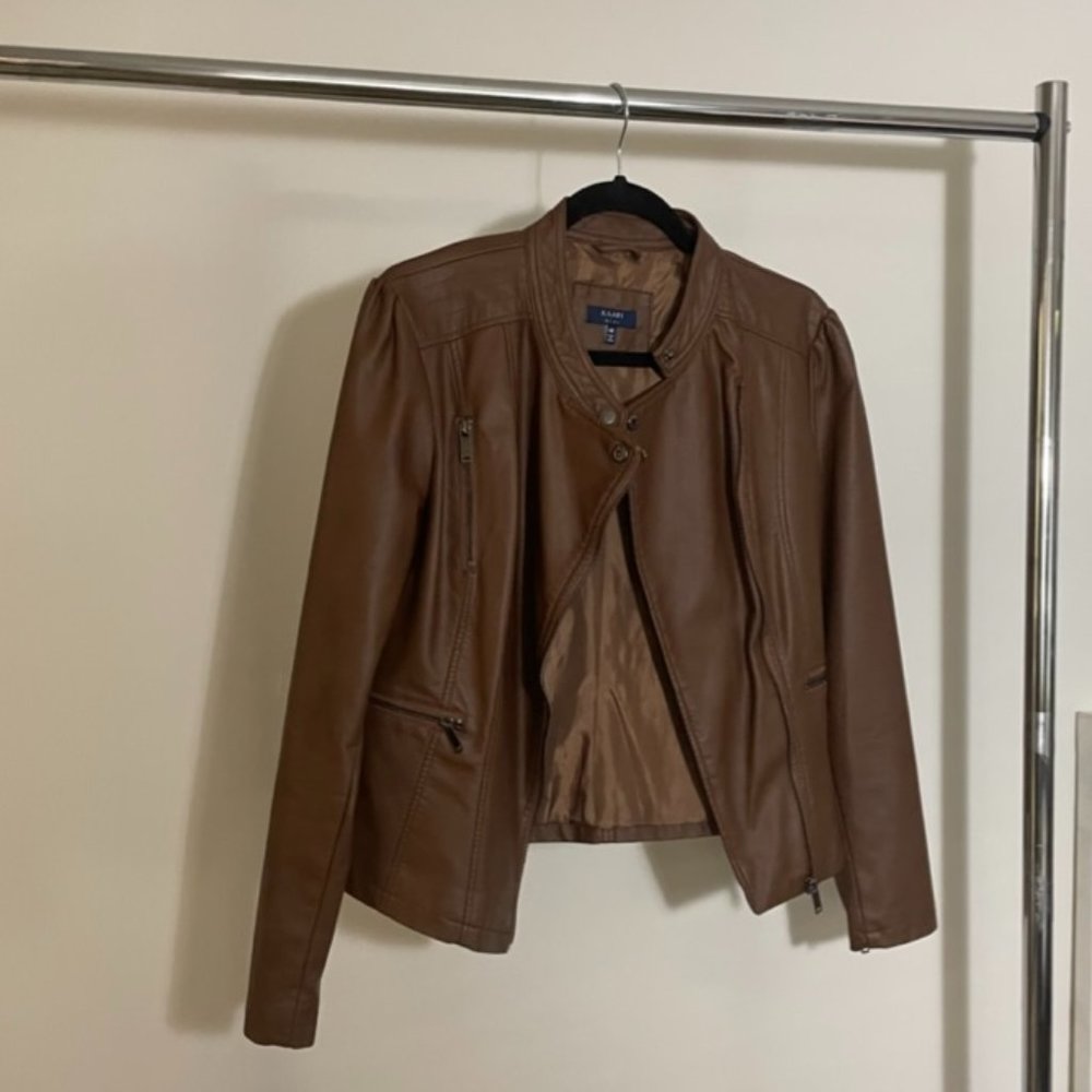 Cognac/Brown Leather Jacket